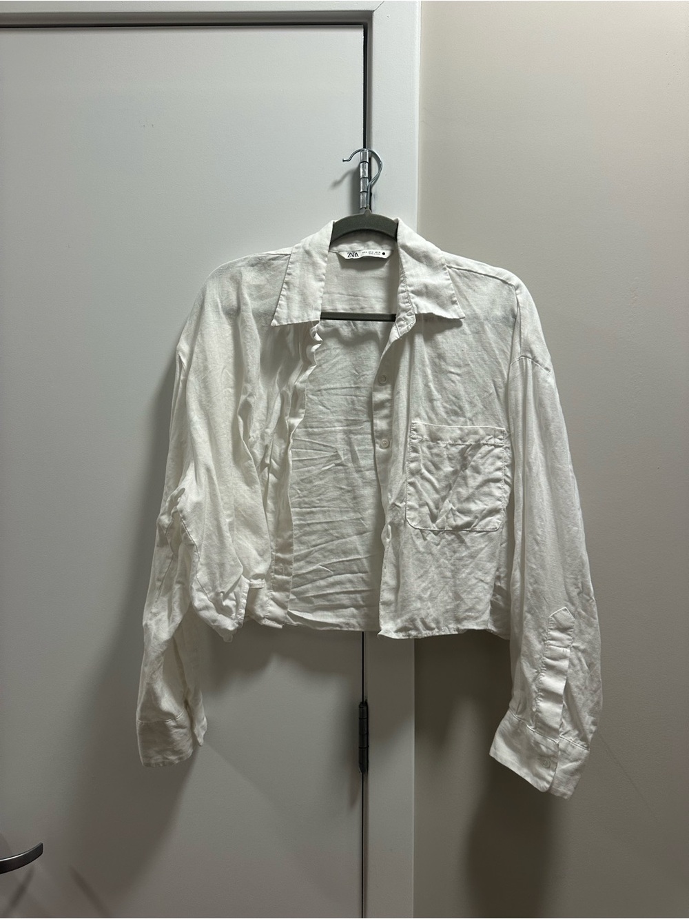 Zara White Linen Shirt
